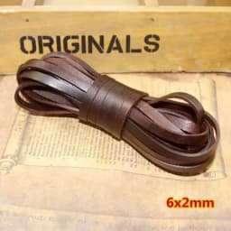 REGELIN 2meter Retro Coffee Cow Leather Strap Findings 2/3/4/5/6/8/10mm Flat/Round Leather Cord String Rope DIY Bracelet Making