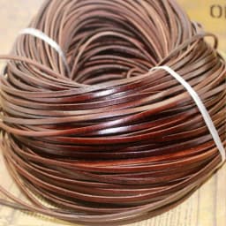 REGELIN 2meter Retro Coffee Cow Leather Strap Findings 2/3/4/5/6/8/10mm Flat/Round Leather Cord String Rope DIY Bracelet Making