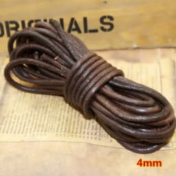 REGELIN 2meter Retro Coffee Cow Leather Strap Findings 2/3/4/5/6/8/10mm Flat/Round Leather Cord String Rope DIY Bracelet Making