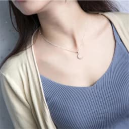Korean Style New Fashion Sweet Moon 925 Sterling Silver Jewelry Temperament Crescent Clavicle Chain Pendant Necklaces XL031