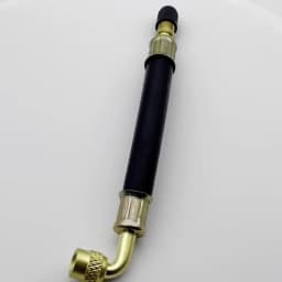 Flexible Rubber Valve Extension 90 Degree Bent Swivel End Brass Stem 3 Length 5 8 11 inch Professional Tire Inflation Tool