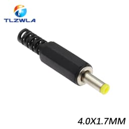 10PCS DC Power Adapter plug 5.5*2.1mm DC Plug Connector Welding Line Male Plug 5.5x2.5 4.8 1.7 1.35 0.7MM