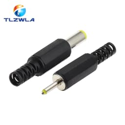 10PCS DC Power Adapter plug 5.5*2.1mm DC Plug Connector Welding Line Male Plug 5.5x2.5 4.8 1.7 1.35 0.7MM