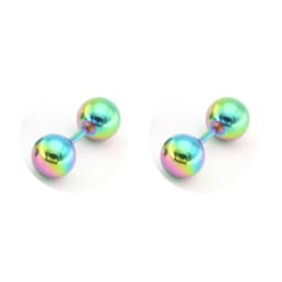 1Pair Medical Titanium Steel Stud Earring Small Ball Screws Small Earrings Ear Bone Nail Lip Piercing Body Jewelry
