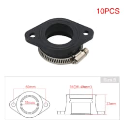 ZSDTRP Motorcycle Carburetor Adapter Inlet Intake Pipe for PWK 21/24/26/28/30/32/34mm PE26/28/30mm TM28/32/34 Carb Pit Dirt Bike