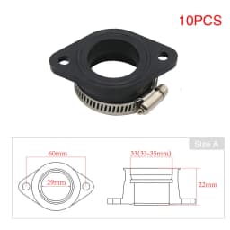 ZSDTRP Motorcycle Carburetor Adapter Inlet Intake Pipe for PWK 21/24/26/28/30/32/34mm PE26/28/30mm TM28/32/34 Carb Pit Dirt Bike
