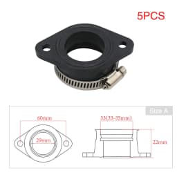 ZSDTRP Motorcycle Carburetor Adapter Inlet Intake Pipe for PWK 21/24/26/28/30/32/34mm PE26/28/30mm TM28/32/34 Carb Pit Dirt Bike