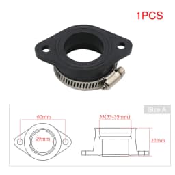 ZSDTRP Motorcycle Carburetor Adapter Inlet Intake Pipe for PWK 21/24/26/28/30/32/34mm PE26/28/30mm TM28/32/34 Carb Pit Dirt Bike