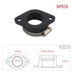 ZSDTRP Motorcycle Carburetor Adapter Inlet Intake Pipe for PWK 21/24/26/28/30/32/34mm PE26/28/30mm TM28/32/34 Carb Pit Dirt Bike