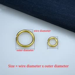 50pcs Jump Rings Solid Brass Open O Ring Round Loops Leather Craft Bag Jewelry Findings Parts Repairing Accessories