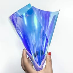 20*30/95cm Transparent PVC Fabric Iridescent Holographic Laser Rainbow Shiny Vinyl DIY Bow Earring Making Craft Bag Sheet/Roll