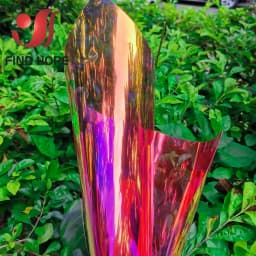 20*30/95cm Transparent PVC Fabric Iridescent Holographic Laser Rainbow Shiny Vinyl DIY Bow Earring Making Craft Bag Sheet/Roll
