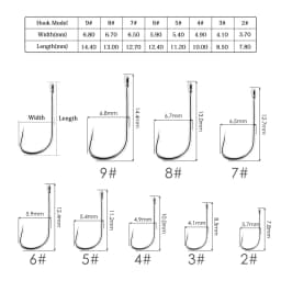 100pcs Fishing Hooks Pint Hook with Eyes Sea Hook Stainless Steel White Big Extra Long Shank Owner Fishhook Fishing Tackle Box
