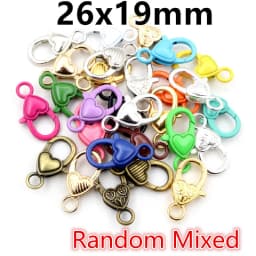 10pcs Snap Lobster Clasp Hooks Gold Silver Plated 5 Colors DIY Jewelry Making Findings for Keychain Neckalce Bracelet Supplies