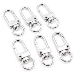 10pcs Snap Lobster Clasp Hooks Gold Silver Plated 5 Colors DIY Jewelry Making Findings for Keychain Neckalce Bracelet Supplies