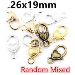 10pcs Snap Lobster Clasp Hooks Gold Silver Plated 5 Colors DIY Jewelry Making Findings for Keychain Neckalce Bracelet Supplies