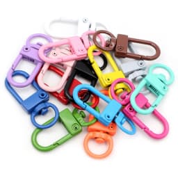 10pcs Snap Lobster Clasp Hooks Gold Silver Plated 5 Colors DIY Jewelry Making Findings for Keychain Neckalce Bracelet Supplies