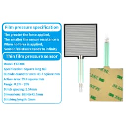 FSR400 FSR402 FSR406 Force Sensitive Resistor 0.5 inch For Arduino compatible Force Sensing Resistor