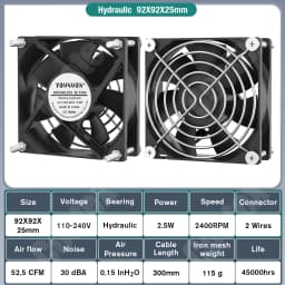 EC Axial Fan 60mm 80mm 90mm 120mm Ball Brushless Fan Cooler AC 110V 120V 220V 230V 240V Computer Case Fan 6025 8025 9225 12038