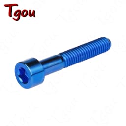 Tgou Titanium Bolt M7/M8x15 20 25 30 32 35 40 43 45 50 60 70mm Allen Key Head Ti Screws for Bicycle Motorcycle Car