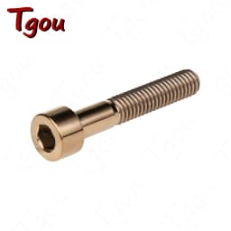 Tgou Titanium Bolt M7/M8x15 20 25 30 32 35 40 43 45 50 60 70mm Allen Key Head Ti Screws for Bicycle Motorcycle Car