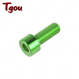 Tgou Titanium Bolt M7/M8x15 20 25 30 32 35 40 43 45 50 60 70mm Allen Key Head Ti Screws for Bicycle Motorcycle Car