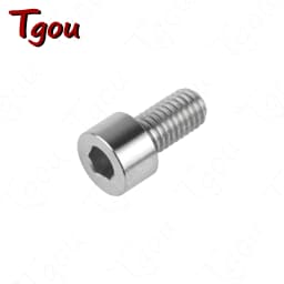 Tgou Titanium Bolt M7/M8x15 20 25 30 32 35 40 43 45 50 60 70mm Allen Key Head Ti Screws for Bicycle Motorcycle Car