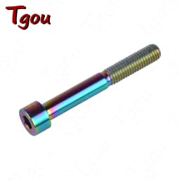 Tgou Titanium Bolt M7/M8x15 20 25 30 32 35 40 43 45 50 60 70mm Allen Key Head Ti Screws for Bicycle Motorcycle Car