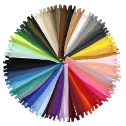 10Pcs/Pack 28cm 35cm 40cm 45cm 50cm 55cm 60cm 3# Invisible Zipper Nylon Coil Zipper For DIY Handcraft Cloth Sewing Accessories