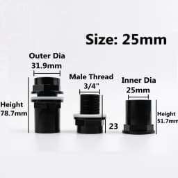 1PC 20/25/32/40/50mm Hi-Quality PVC Pipe Connectors Thicken Fish Tank Drain Aquarium Inlet Outlet Joints Garden Irrigation