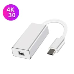 USB 3.1 Type C to Mini DP Thunderbolt 4Kx2K 10Gbps Mini Displayport Cable USB-C Display Port Video Adapter for Macbook Air Pro