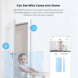Sonoff DW2-WiFi Wireless Security Window Door Sensor Home Sercurity Alarm Work With eWeLink APP Support Sonoff Devices IFTTT