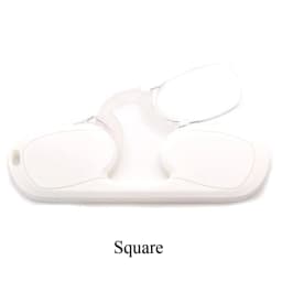 NONOR Silicone Nose Clip Pocket Glasses for Men Women Portable TR Round Frameless Reader Glasses