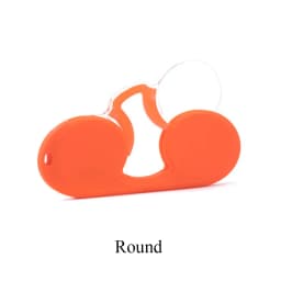 NONOR Silicone Nose Clip Pocket Glasses for Men Women Portable TR Round Frameless Reader Glasses
