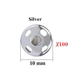 100/50PCS Press Buttons Sew on Snap Buttons Metal Snap Fastener Buttons Press Button for DIY Garment Sewing Clothing 8/10MM