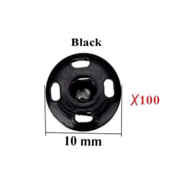 100/50PCS Press Buttons Sew on Snap Buttons Metal Snap Fastener Buttons Press Button for DIY Garment Sewing Clothing 8/10MM