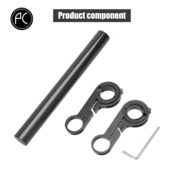 Bicycle Handlebar Extension Bar 10 20 30cm Alloy or Carbon Rod Light Computer Mount Bracket for MTB and Road Cycling Accessories