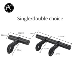 Bicycle Handlebar Extension Bar 10 20 30cm Alloy or Carbon Rod Light Computer Mount Bracket for MTB and Road Cycling Accessories