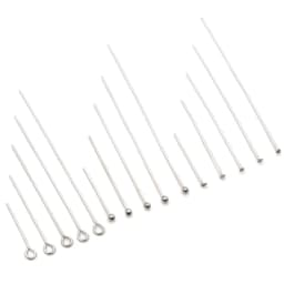 No Fade 100pcs/Lot 20-70 mm 316 Stainless Steel Ball Pins Findings Ball Head Pins For Jewelry Making DIY Supplies Accessories