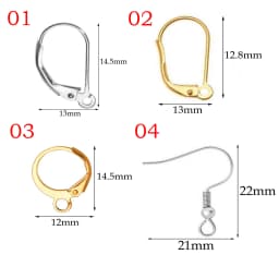20Pcs/Lot Stainless Steel French Earring Clasps Hooks Men Women DIY Components For Ear Jewelry Making Findings Not Allergic