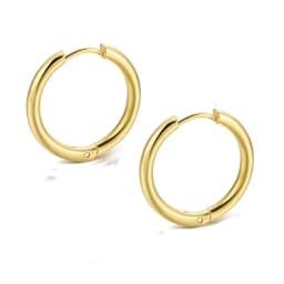 2PC /Set Stainless Steel Small Hoop Earrings for Women Men Gold Color Black Circle Thick Ear Ring Huggie Earrings Hoop Piercing