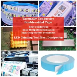 Thermal Tape 25M*0.15mm Insulating Heat Dissipation Tape Double Sided Thermally Conductive Tape For Chip PCB LED Strip Heatsink