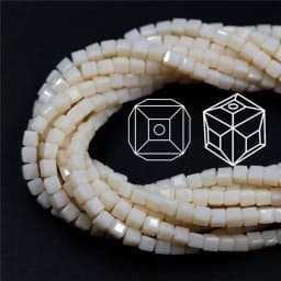 Czech Square Crystal Spacer Beads Yellow 2/3/4MM Faceted Glass Cube Loose Beads DIY Making For Needlework Accessories Jewelry