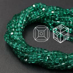 Czech Square Crystal Spacer Beads Yellow 2/3/4MM Faceted Glass Cube Loose Beads DIY Making For Needlework Accessories Jewelry