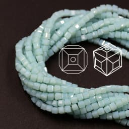 Czech Square Crystal Spacer Beads Yellow 2/3/4MM Faceted Glass Cube Loose Beads DIY Making For Needlework Accessories Jewelry