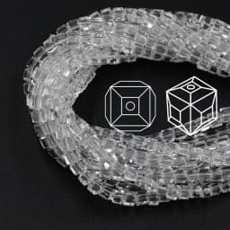 Czech Square Crystal Spacer Beads Yellow 2/3/4MM Faceted Glass Cube Loose Beads DIY Making For Needlework Accessories Jewelry