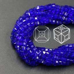 Czech Square Crystal Spacer Beads Yellow 2/3/4MM Faceted Glass Cube Loose Beads DIY Making For Needlework Accessories Jewelry