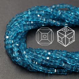 Czech Square Crystal Spacer Beads Yellow 2/3/4MM Faceted Glass Cube Loose Beads DIY Making For Needlework Accessories Jewelry