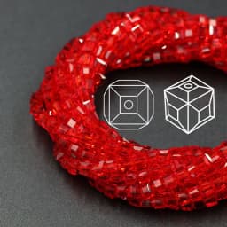 Czech Square Crystal Spacer Beads Yellow 2/3/4MM Faceted Glass Cube Loose Beads DIY Making For Needlework Accessories Jewelry