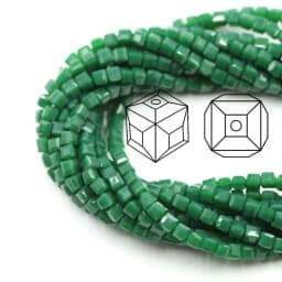 Czech Square Crystal Spacer Beads Yellow 2/3/4MM Faceted Glass Cube Loose Beads DIY Making For Needlework Accessories Jewelry